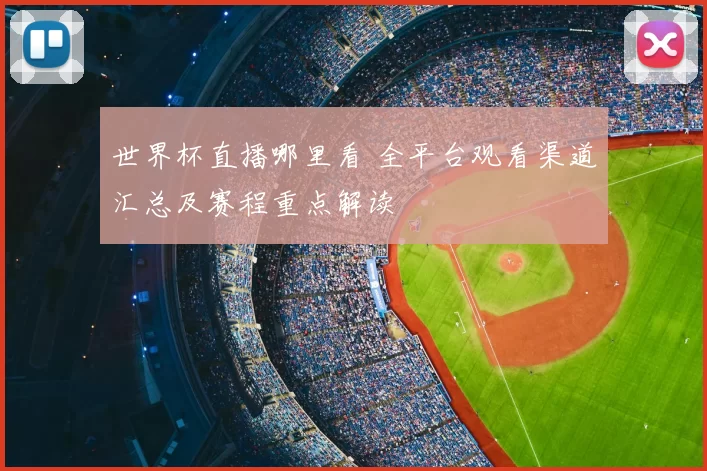 世界杯直播哪里看 全平台观看渠道汇总及赛程重点解读